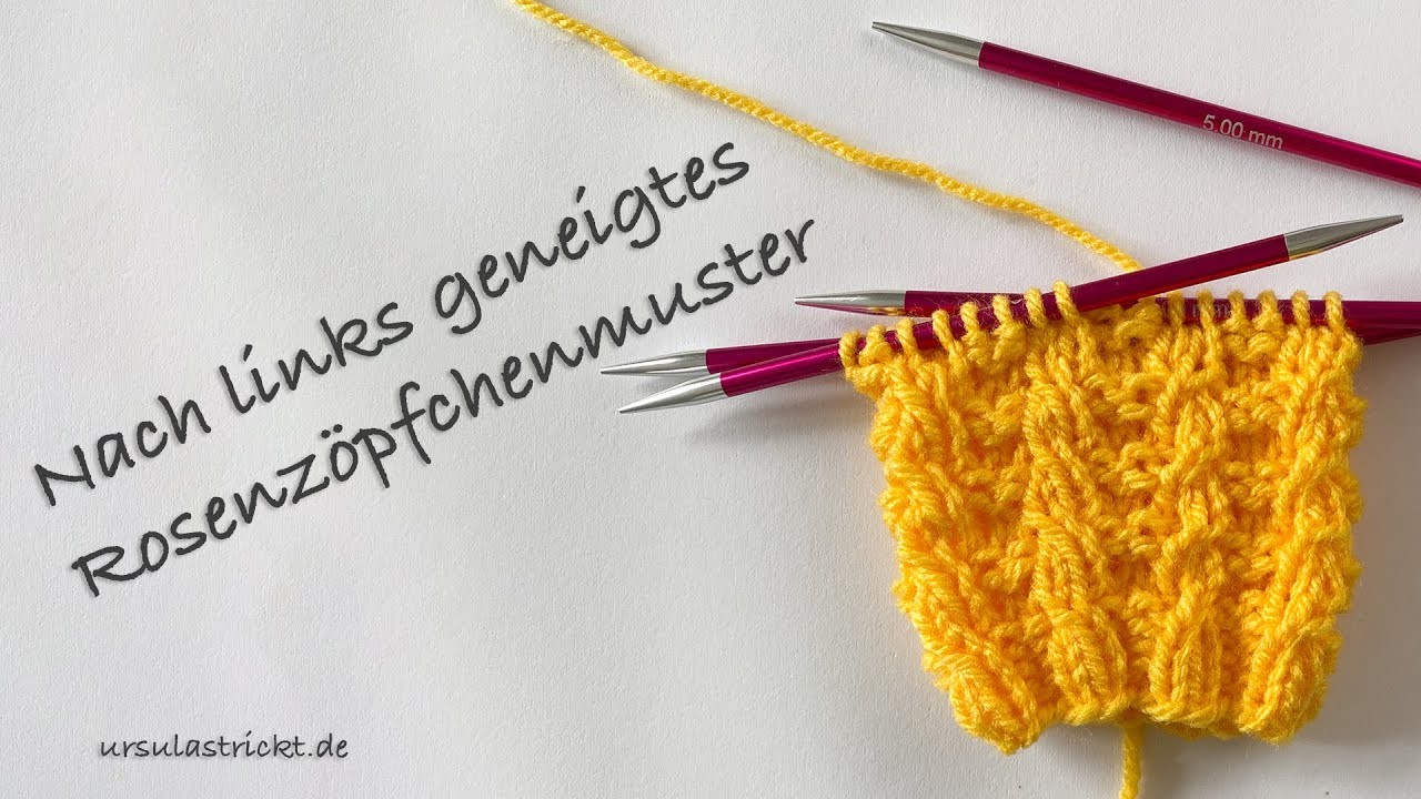 Links geneigtes Rosenzöpfchen