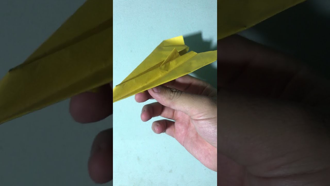 Origami plane. paper airplane. handmade plane. diy plane