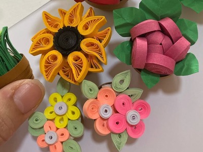 Paper quilling Flower handmade art