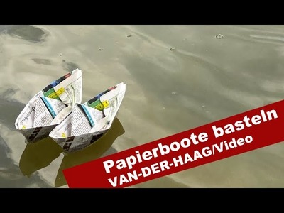 Papierboot selber basteln