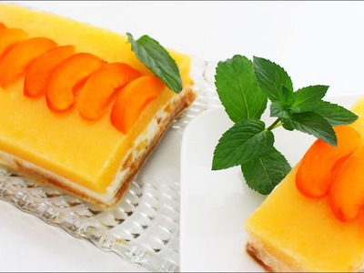 Traumhaft Leckerer Aprikosenkuchen ohne Backen ! - No Bake ! Delicious Apricot cake !