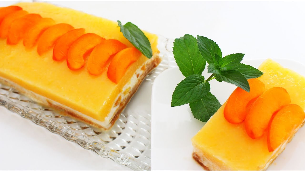 Traumhaft Leckerer Aprikosenkuchen ohne Backen ! - No Bake ! Delicious Apricot cake !