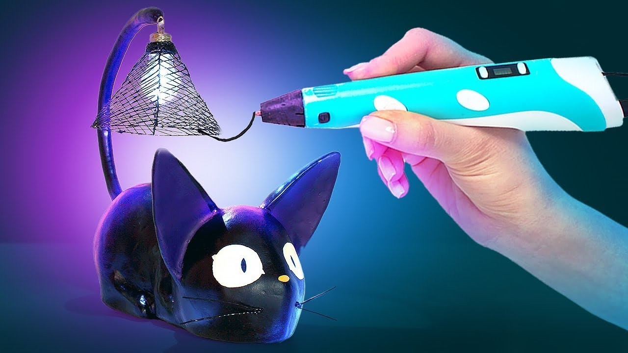 Wie man ein LED-Katzennachtlicht mit einem 3D-Stift bastelt