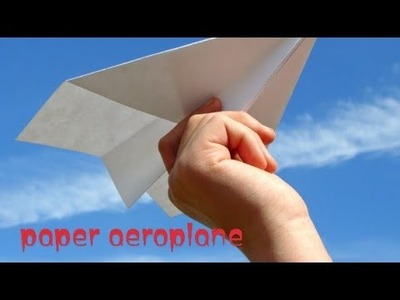 A simple paper aeroplane