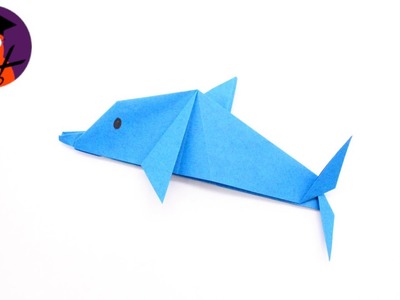 Basteln mit Papier Delfin DIY Sommerdeko für Geburtstag, Urlaub & Sommer #wplus.tv