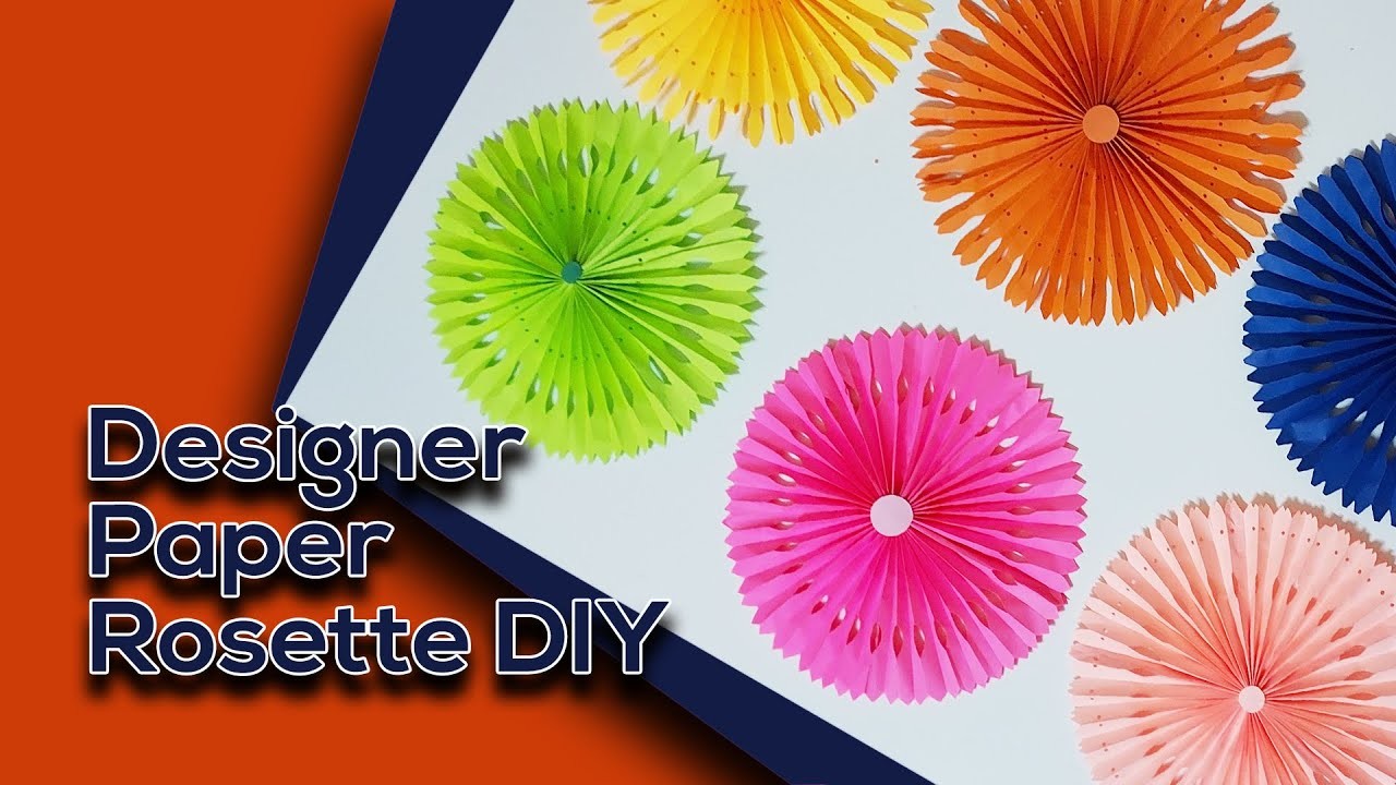 Designer Paper Rosette DIY
