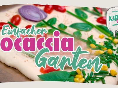 Einfacher Focaccia Garten ???????????????? | Kinder Gemüse Pizza | Rezept | Mittagessen | Abendessen | mamiblock