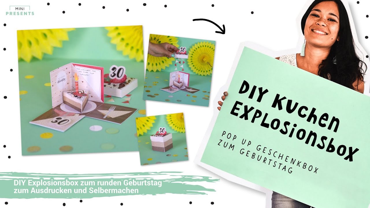 Geburtstagsgeschenk runder Geburtstag basteln | DIY Geschenkverpackung | mini-presents