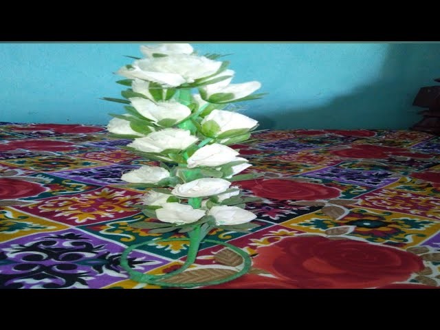 Guldasta banane ka tarika|handmade flowers|plastic wire guldasta|new plastic wire guldasta|guldasta