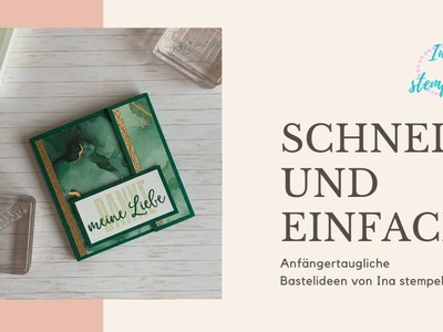 Schnell und Einfach |  Verpackung für eine Maske | Mitbringsel | stampin up | anfängertauglich