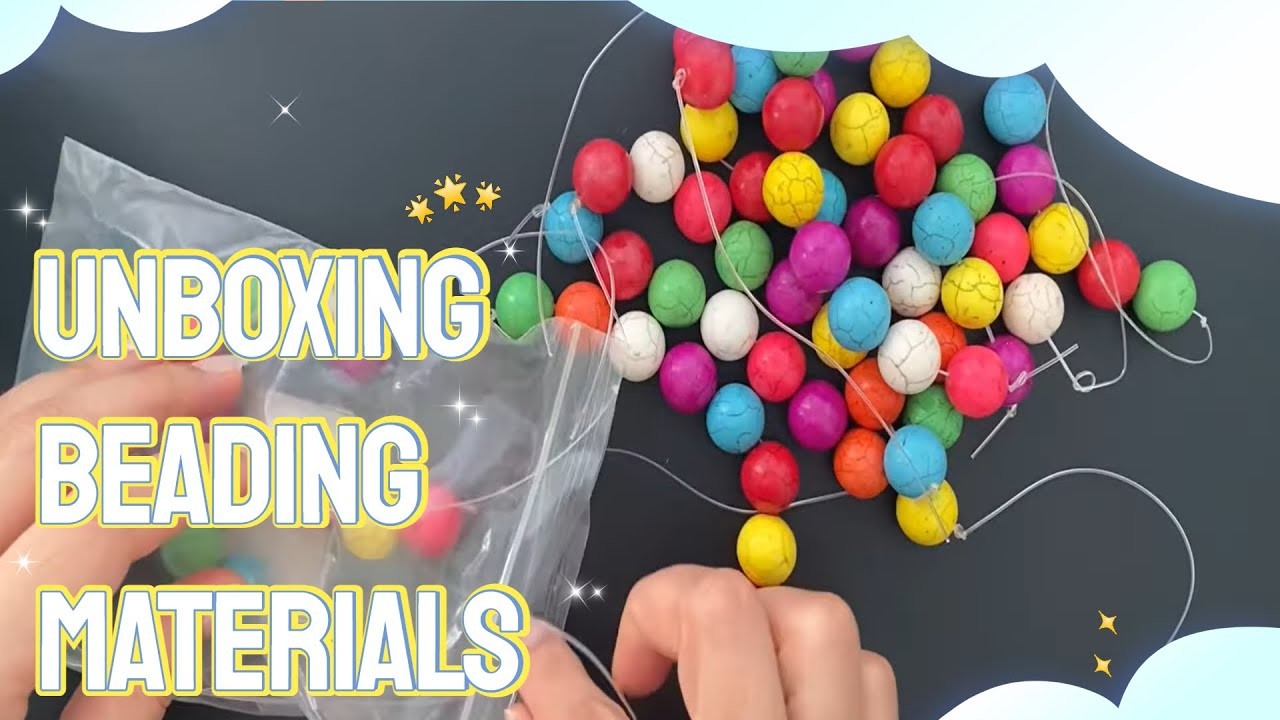 Unboxing beading materials