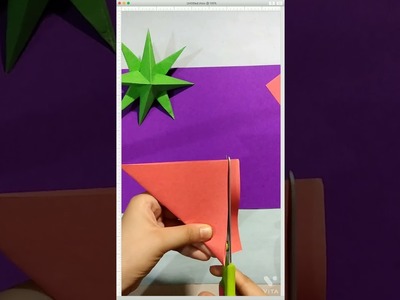 3D paper star #shorts #byaarushi  #papercraft
