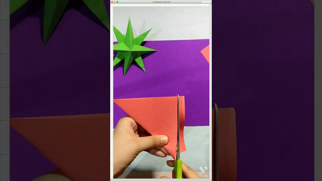 3D paper star #shorts #byaarushi  #papercraft