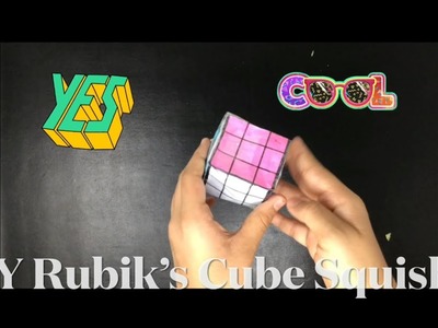 DIY 3D Rubik's Cube Paper Squishy