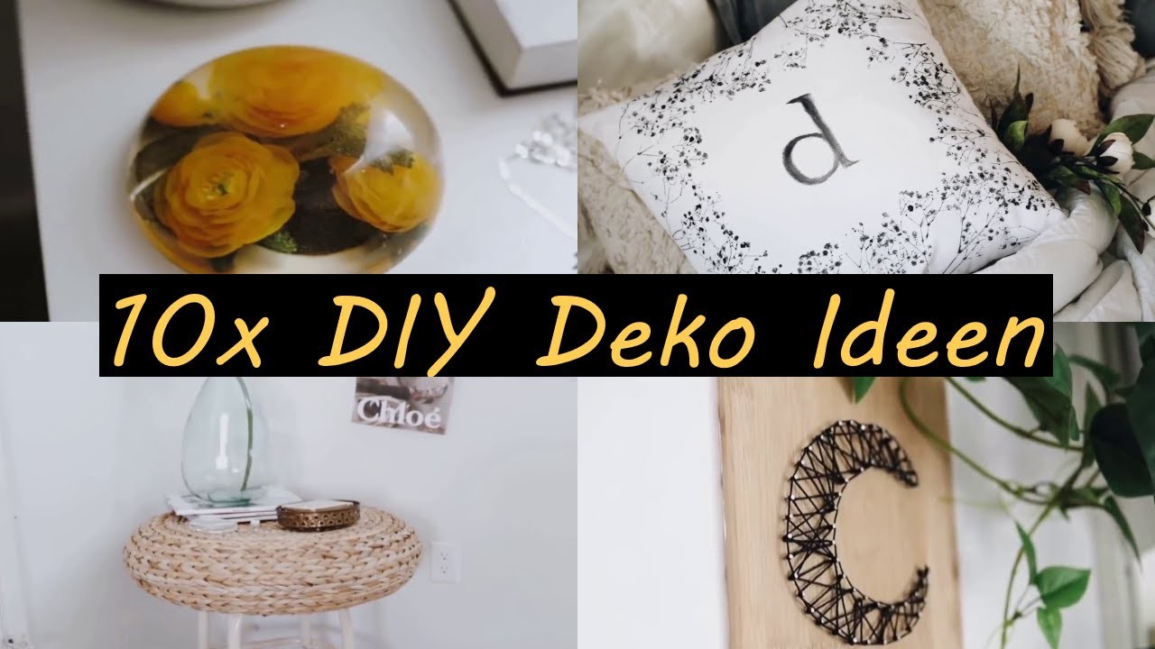 DIY Deko Ideen, 10 günstige Tipps zum nachmachen