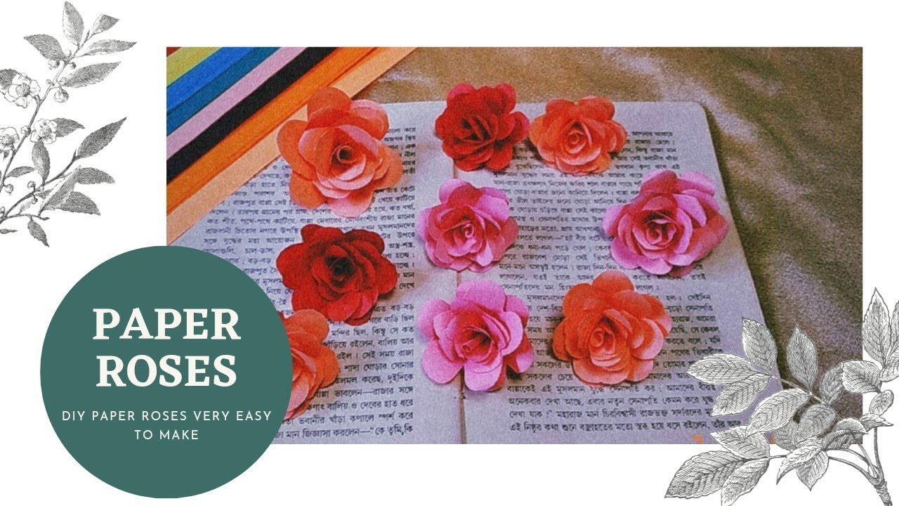 | DIY How to make paper roses |