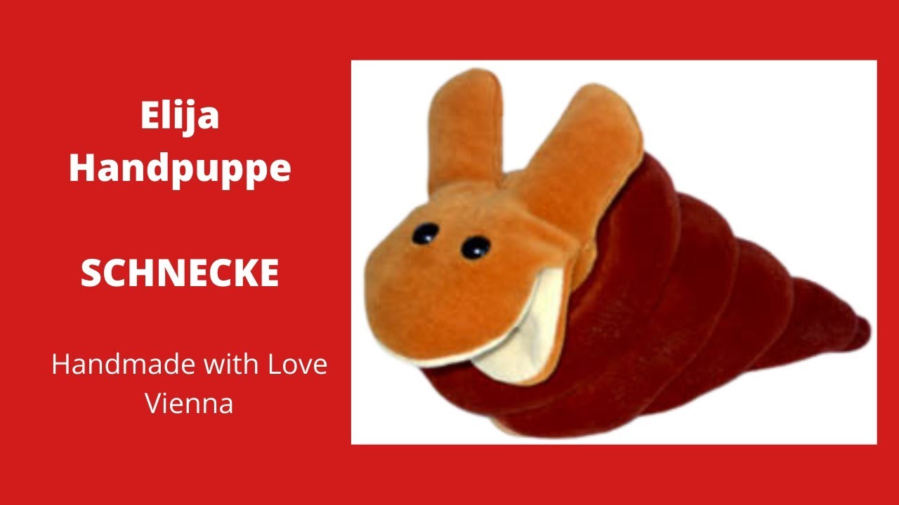 Elija Handpuppe Schnecke - Handmade with Love