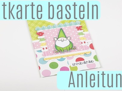 Faltkarte basteln ✿ Double Fold Card ✿ Bastelanleitung ✿ Anleitung ✿ Deutsch
