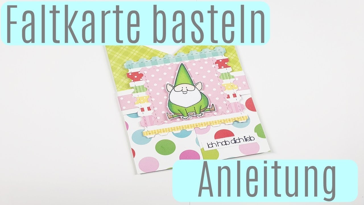 Faltkarte basteln ✿ Double Fold Card ✿ Bastelanleitung ✿ Anleitung ✿ Deutsch