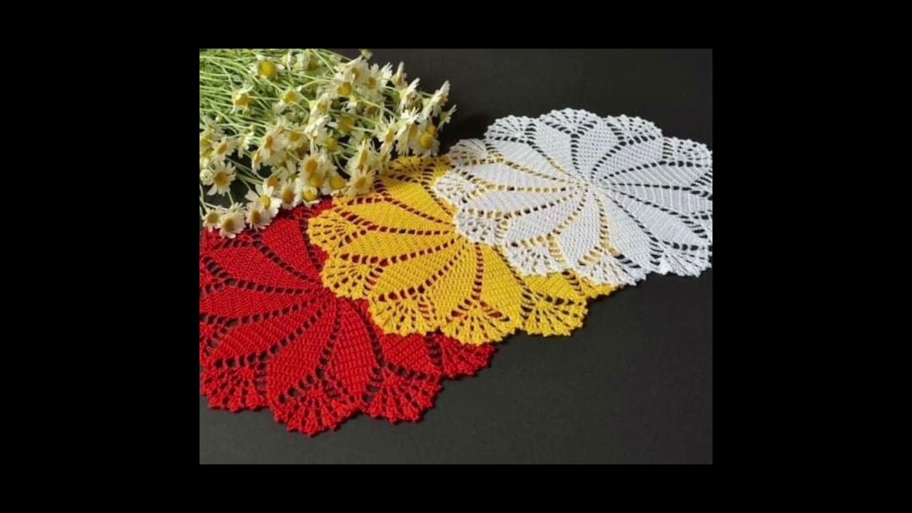 Handmade crochet doily designs