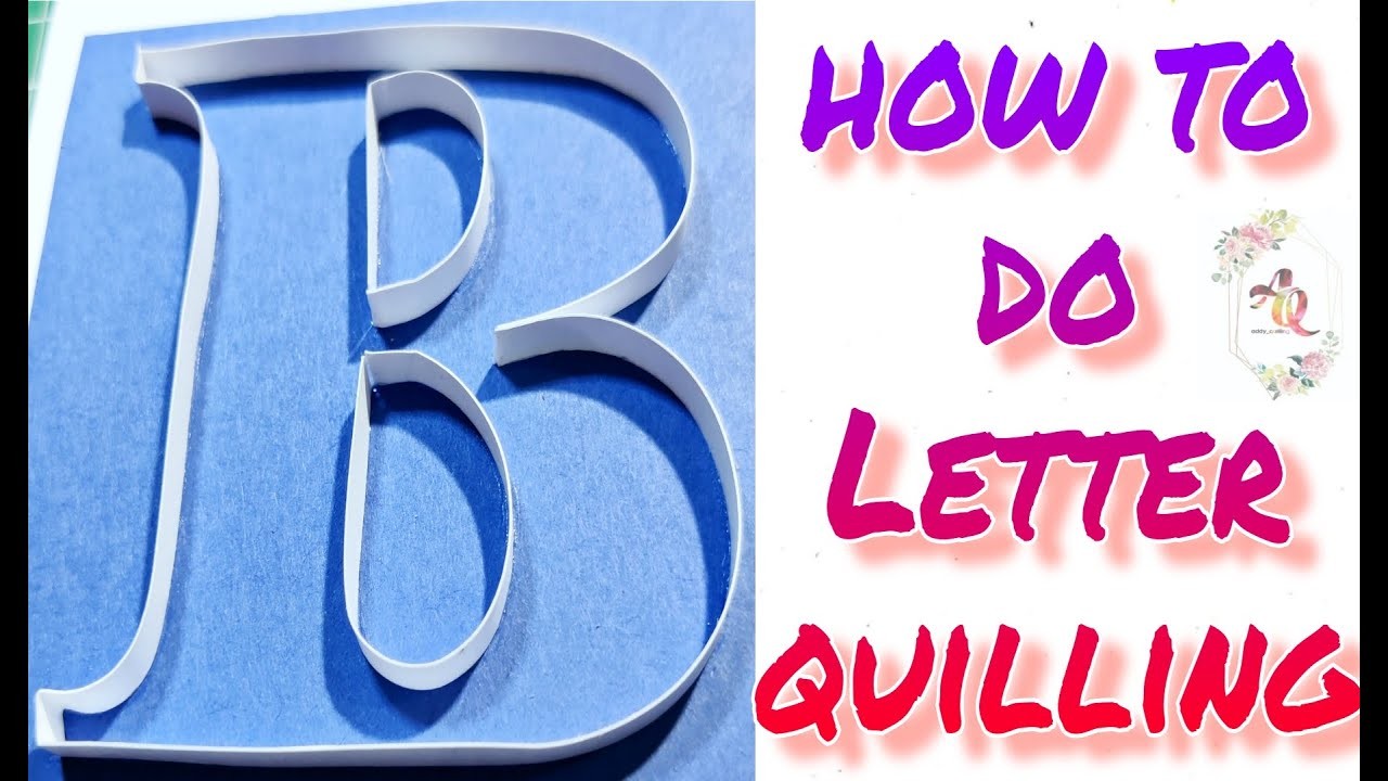 How to quill a letter | Letter Quilling #quilling #quillingart #paperart #quillingbasics