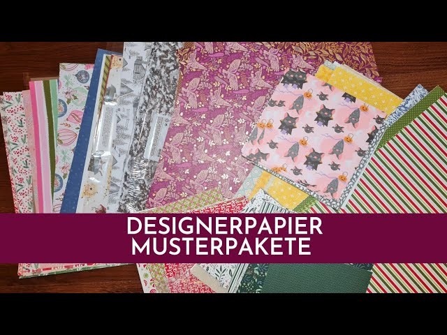 Musterpakete: die neuen Designerpapiere aus dem Minikatalog