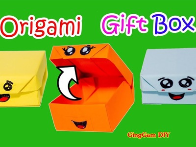 Origami Gift Box - พับกระดาษกล่องของขวัญ