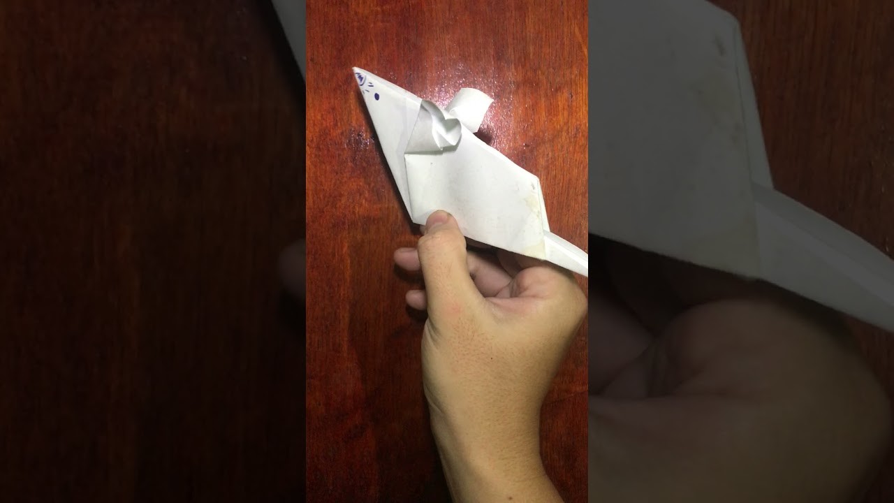 Origami mouse. handmade mouse. paper mouse. diy mouse. gấp giấy origami