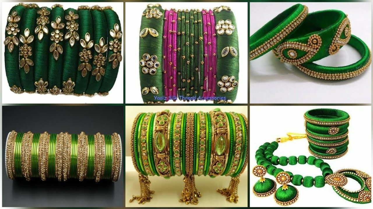 Party Wear Green Bangles.Bridal Green Bangles.सावन की हरी हरी चूड़ीयाँ.Sawan Special Green Bangles