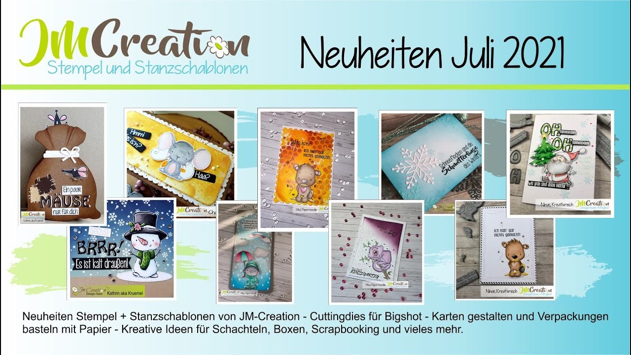 Release Juli 2021- Neue Stempel und Stanzschablonen und passende Musterprojekte