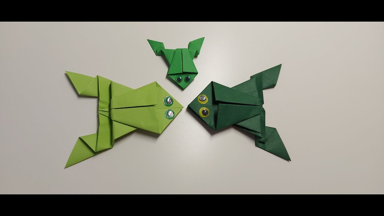 Wie mache ich einen Origami Frosch