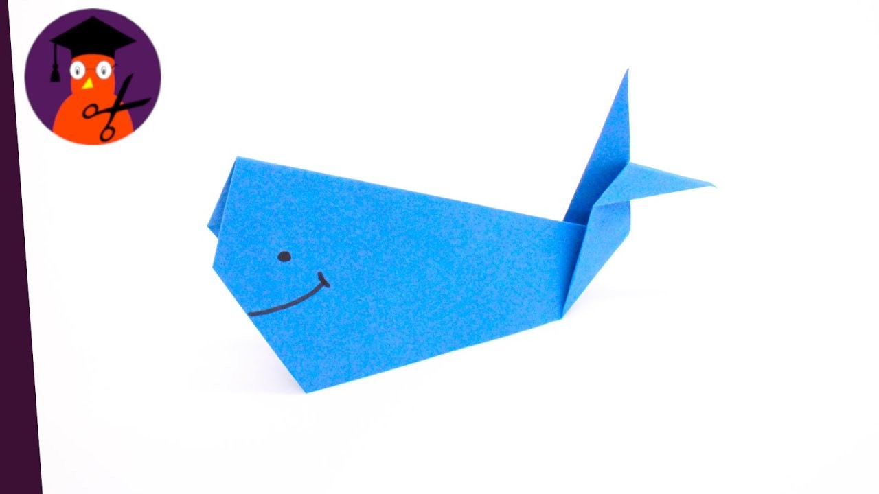Basteln mit Papier Wal DIY Sommerdeko für Urlaub & Geburtstag #wplus.tv
