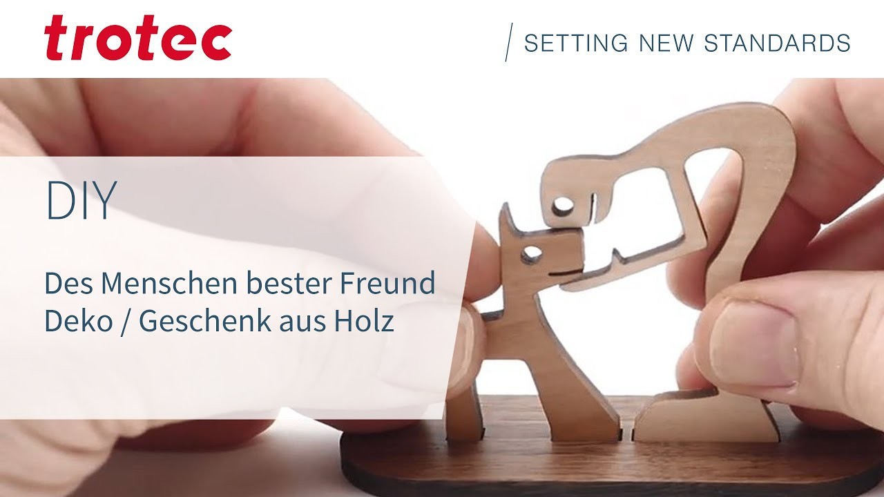 DIY: Des Menschen bester Freund - Deko. Geschenk aus Holz