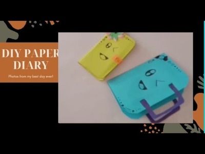 DIY PAPER DIARY || origami paper || gorgeous Art || subscribe ||