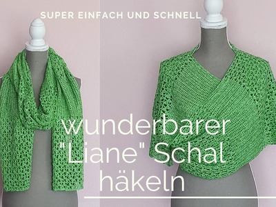 Einfacher Schal häkeln | Sommerschal | crochet scarf