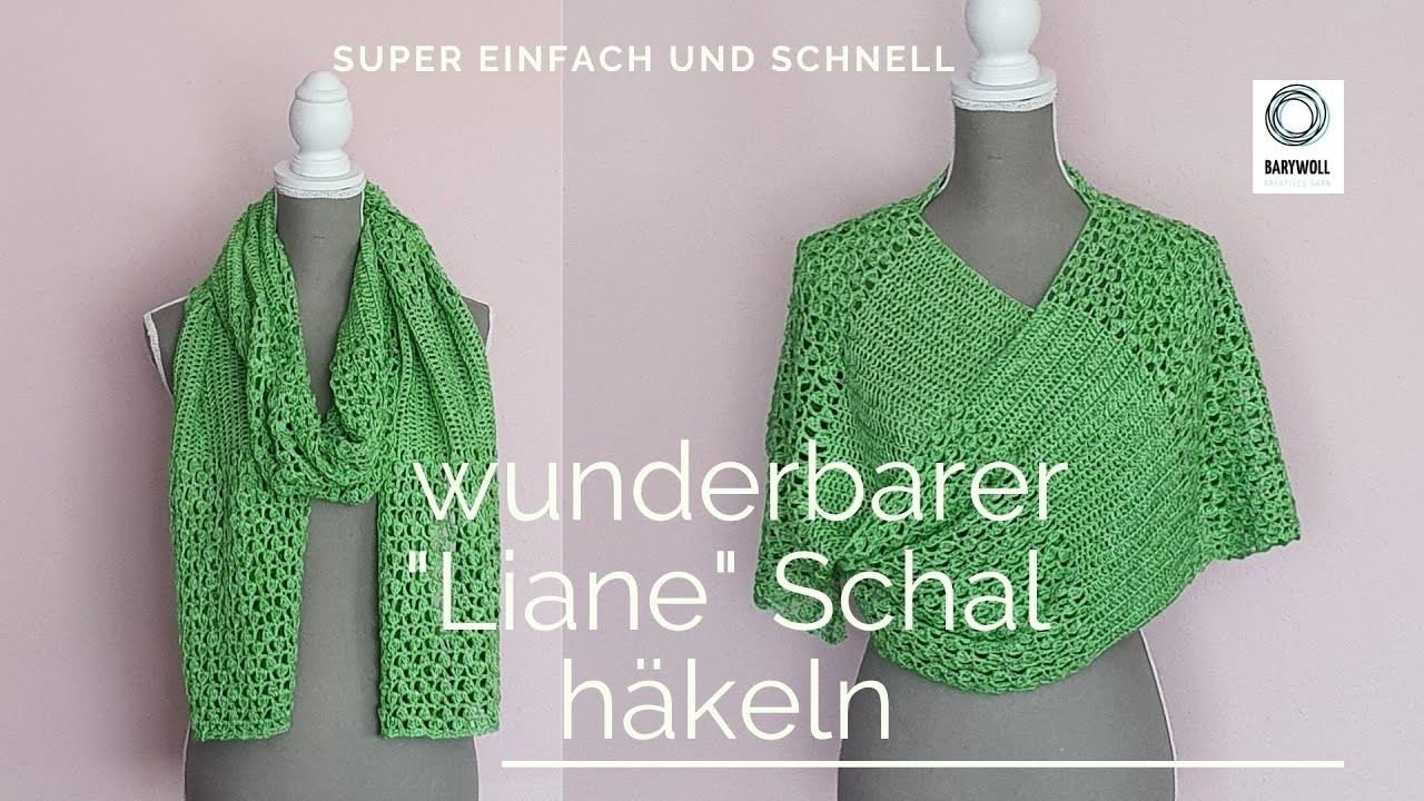 Einfacher Schal häkeln | Sommerschal | crochet scarf