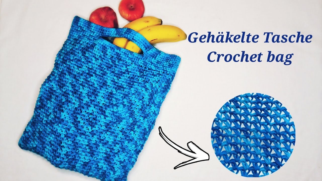 Handtasche häkeln für Anfänger - crochet bag for beginners