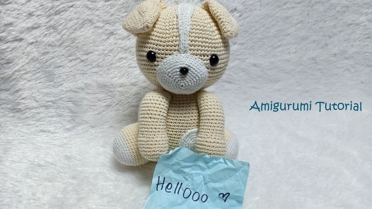 How to crochet amigurumi doll puppy- Dog amigurumi crochet tutorial