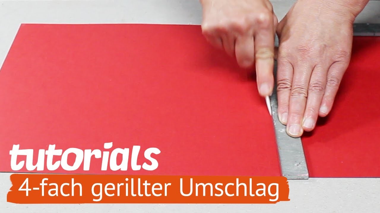 Klebebindung: 4-fach gerillter Umschlag | DIY Tutorial | HeidiLeimt | Buchbinden | bookbinding