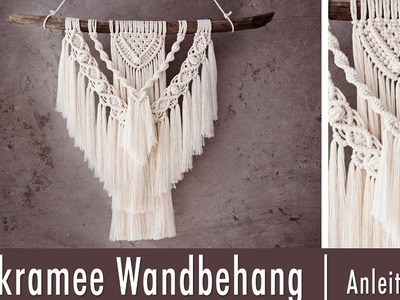 Makramee Wandbehang | DIY | Tutorial | Boho Dekoration | Schritt für Schritt Anleitung