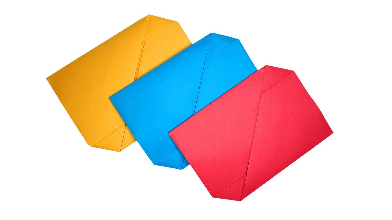 Origami Briefumschlag basteln mit Papier ✉️ Origami Brief falten mit DIN A4