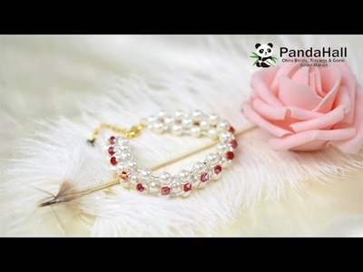 【Pandahall DIY Tutorial】Kristall-Perlenarmband.Crystal bead bracelet