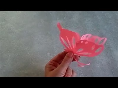 Schmetterling ausschneiden. Vorlage  für einfachen Schmetterling aus Papier