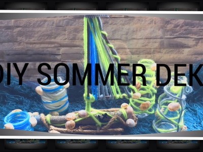 Sommerdeko mit Kindern basteln - einfache upcycling Ideen -DIY Tutorial -easy Summer decoration Idea