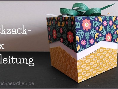 Zickzack-Box Anleitung - Tolle Geschenkverpackung basteln