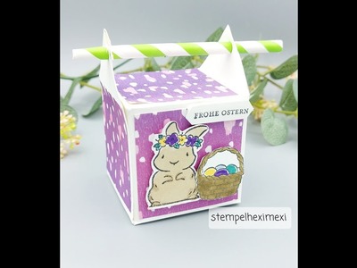 Anleitung Strohhalmbox  Goodie für den Ostertisch Stampin'Up!