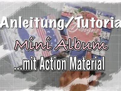 Anleitung.Tutorial Mini Album (deutsch) einfach u. simpel, Scrapbook basteln mit Papier, DIY
