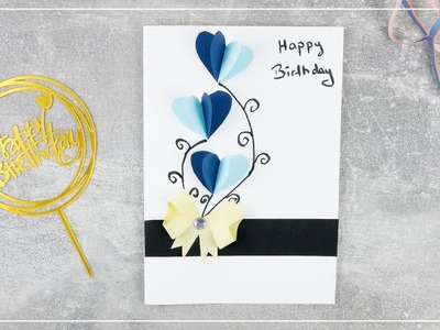 DIY Geburtstagskarte selber machen - schöne Geschenkidee für die Liebsten