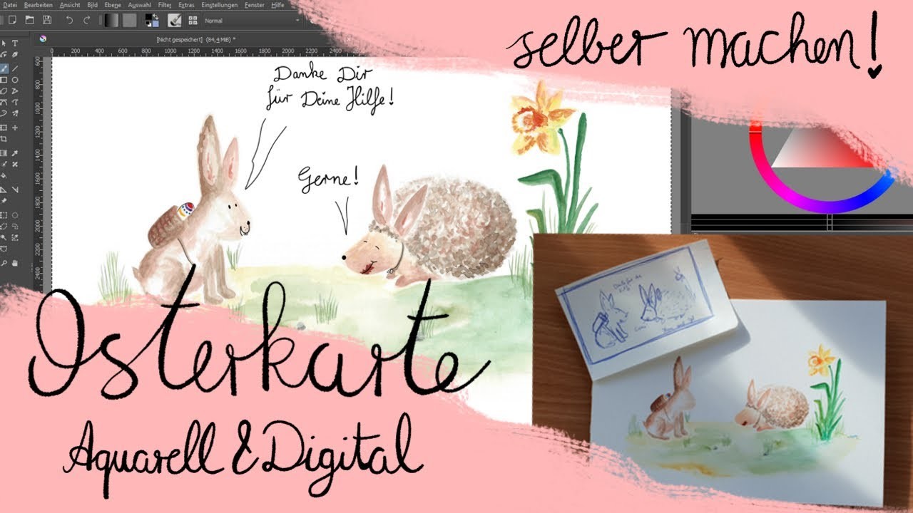 DIY - Osterkarte selbst gestalten | Tutorial | Kathrin