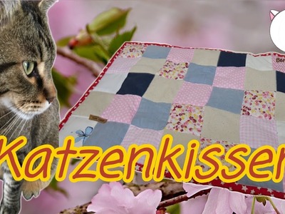 DIY: Süßes Katzenkissen aus Stoffresten (Patchwork)